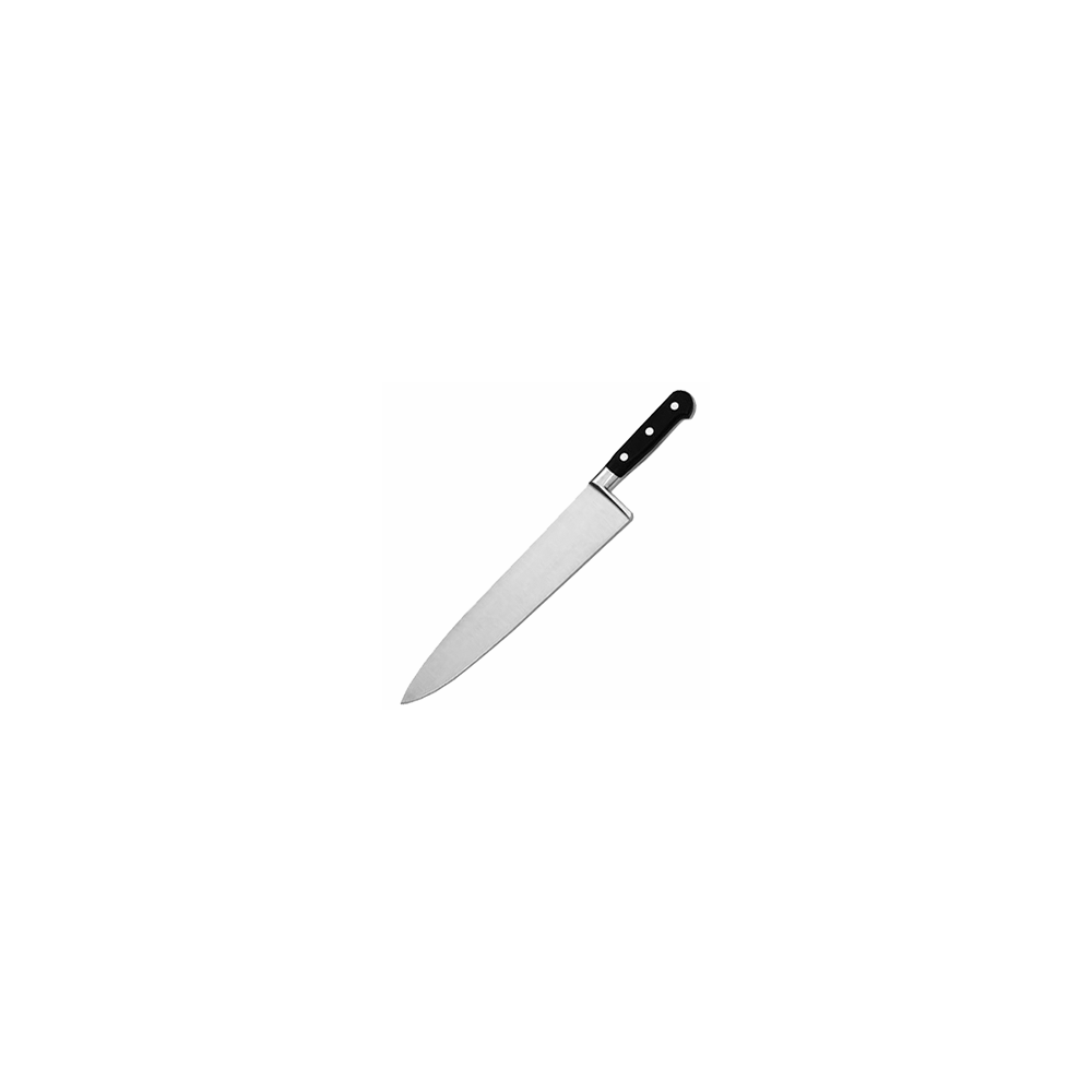 Нож «Шеф»; L=25см; черный, металлич.