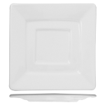 Блюдце квадратное «Кунстверк»; фарфор; L=13, 2, B=13, 2см; белый