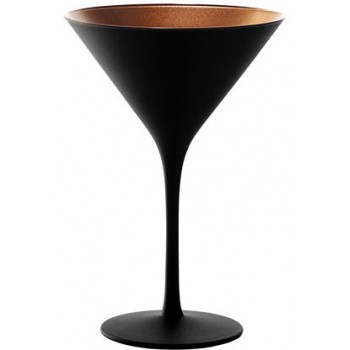 Коктейльная рюмка «Олимпик»; хр.стекло; 240мл; D=11, 6, H=17, 2см; черный, бронз.