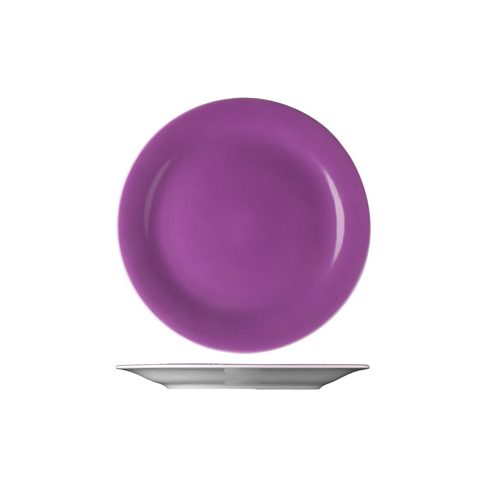 Тарелка мелкая «Дэйзи»; фарфор; D=19, 5см; фиолет.