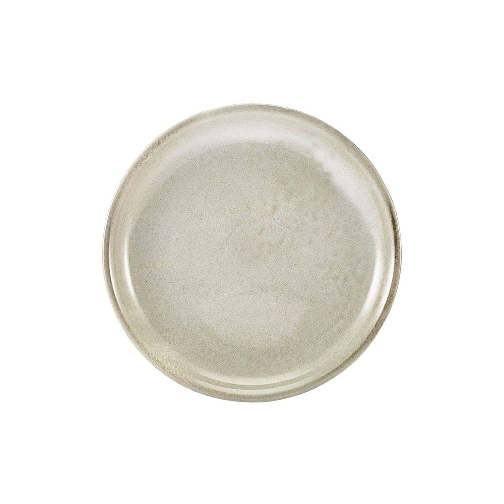 Тарелка мелкая «Терра Грей»; фарфор; D=19см; серый