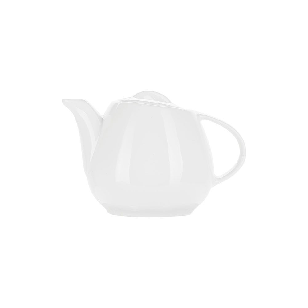Чайник «Таир»; фарфор; 450мл; белый