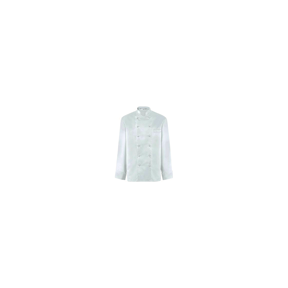 Куртка поварская р. 42 б/пуклей; полиэстер, хлопок; белый