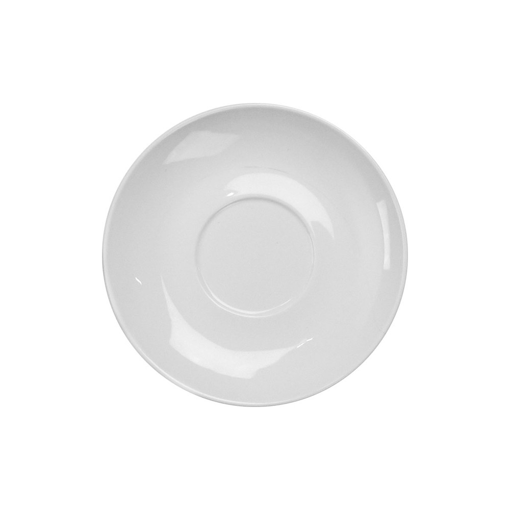 Блюдце «Кунстверк»; фарфор; D=132, H=18мм; белый