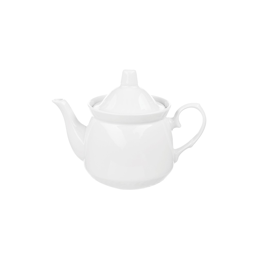 Чайник «Кирмаш»; фарфор; 0, 55л; D=97, H=150, L=180мм; белый