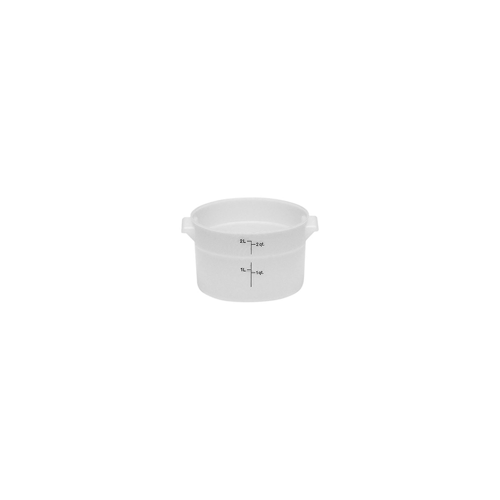 Контейнер для пищевых продуктов (крышка арт. RFSC12); полиэтилен; 2л; D=37, 8, H=38см; белый
