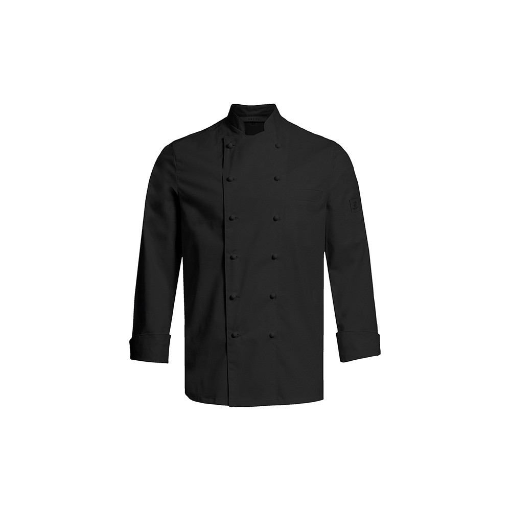 Куртка поварская р. S б/пуклей; хлопок, полиэстер; черный
