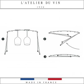 Сушилка Egouttoir a Verre для бокалов складная, L'Atelier Du Vin