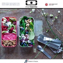 Набор из 3 столовых приборов MB Pocket Denim в футляре, Monbento