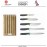 Набор кухонных ножей ELEVATE Bamboo на подставке, 6 предметов, Joseph Joseph, Великобритания