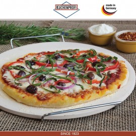 PIZZA STONE Камень для выпечки пиццы с подставкой, 30.5 см, Kuchenprofi