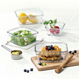 Контейнер для духовки, СВЧ, холодильника, 0,44 л, стекло, серия Smart Type, GlassLock