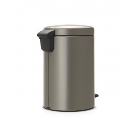 Бак мусорный с педалью, 12 л, H 40, цвет платиновый, серия New Icon, Brabantia