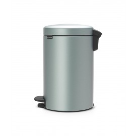 Бак мусорный с педалью, 12 л, H 40, цвет мятный металлик, серия New Icon, Brabantia
