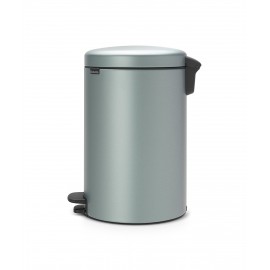 Бак мусорный с педалью, 20 л, H 46, цвет мятный металлик, серия New Icon, Brabantia