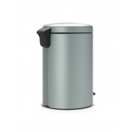 Бак мусорный с педалью, 20 л, H 46, цвет мятный металлик, серия New Icon, Brabantia
