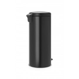 Бак мусорный с педалью, 30 л, H 67,5, цвет черный, серия New Icon, Brabantia