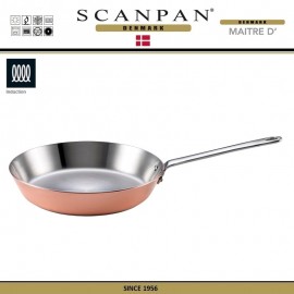 Сковорода MaitreD Induction, D 26 см, медь, сталь 18/10, SCANPAN