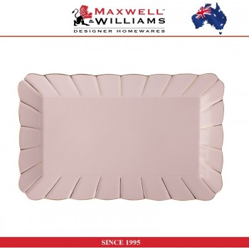 Блюдо Blush для кекса, пирожных, в подарочной упаковке, фарфор, розовый - золото, Maxwell & Williams