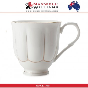 Кружка Blush в подарочной упаковке, 400 мл, фарфор, белый - золото, Maxwell & Williams