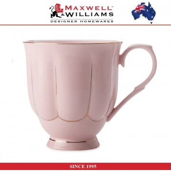 Кружка Blush в подарочной упаковке, 400 мл, фарфор, розовый - золото, Maxwell & Williams