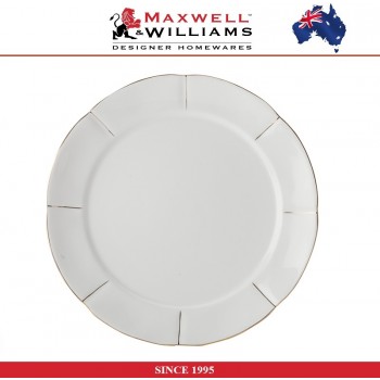 Десертная тарелка Blush в подарочной упаковке, D 19 см, фарфор, белый - золото, Maxwell & Williams