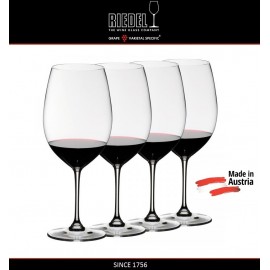 Набор бокалов "PAY 3 GET 4" для красных вин Cabernet Sauvignon, 4 шт, 960 мл, машинная выдувка, VINUM XL, RIEDEL