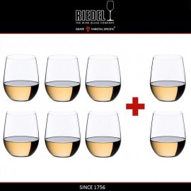 Набор бокалов"O"  "PAY 6 GET 8" без ножки для белых вин, 8 шт, 320 мл, Riedel Набор бокалов"O"  "PAY 6 GET 8" без ножки для белых вин, 8 шт, 320 мл, Riedel