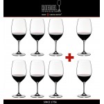 Набор бокалов для красных вин "PAY 6 GET 8", 610 мл, машинная выдувка, VINUM, RIEDEL