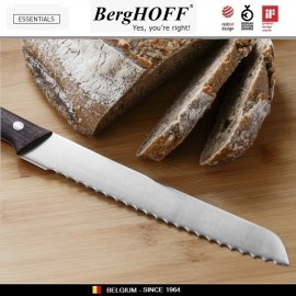 Набор кухонных ножей Essentials Dark Wood, 8 предметов на подставке, BergHOFF