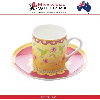 Кофейная пара Antoinette, 100 мл, костяной фарфор,серия Enchante, Maxwell & Williams