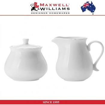Комплект молочник и сахарница White Rose в подарочной упаковке, фарфор, Maxwell & Williams
