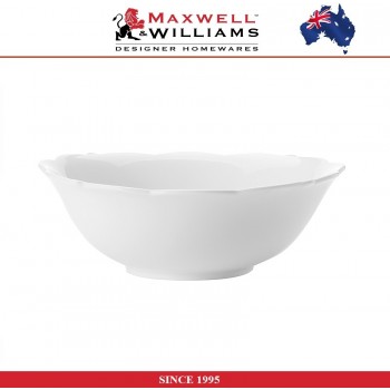 Салатник White Rose с волнистым краем, D 17.5 см, фарфор, Maxwell & Williams