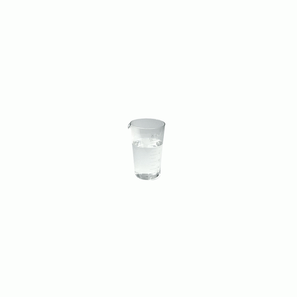 Мензурка ГОСТ-1770-74, 250 мл, D 8 см, H 12,5 см, стекло