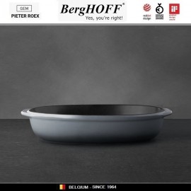 GEM Блюдо для запекания овальное, 41.5 х 27 см, керамика жаропрочная, эмаль, BergHOFF