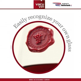 Маркеры-наклейки для бокалов Classic, 8 шт, Vacu Vin