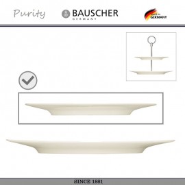 Тарелка для этажерки PURITY (1 ярус - нижняя или 2 яруса - верхняя), D 22.5 см, Bauscher