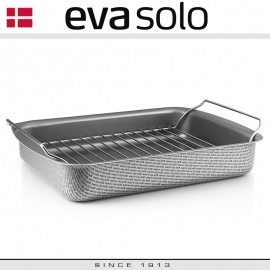 Антипригарная форма-жаровня 3 в 1 TRIO BAKING с решеткой, 35 x 25 см, Eva Solo