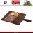 Доска IROKO Premium с ручкой для нарезки и подачи, 35 x 25 см, дерево ироко, LAVA