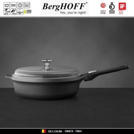 GEM Антипригарная сковорода-сотейник со съемной ручкой, D 28 см, BergHOFF