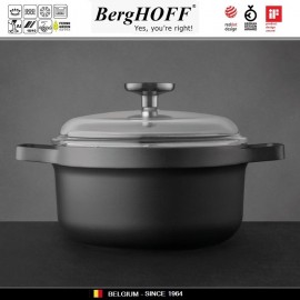 GEM Антипригарная кастрюля для плиты и духовки, 4.9 л, D 24 см, BergHOFF
