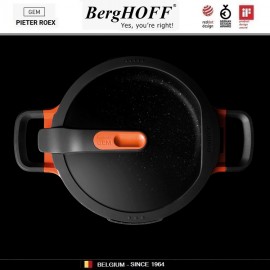 GEM Red Антипригарная кастрюля для любых плит, 2.8 л, D 20 см, BergHOFF