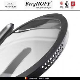 GEM Grey Антипригарная сковорода-сотейник со съемной ручкой, 3.3 л, D 24 см, BergHOFF