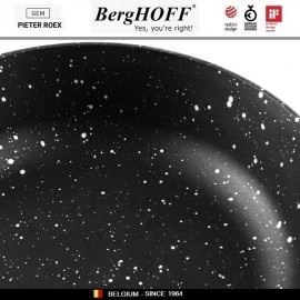 GEM Grey Антипригарная сковорода-сотейник со съемной ручкой, 3.3 л, D 24 см, BergHOFF