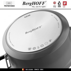 GEM Grey Антипригарный сотейник для любых плит, 3.9 л, D 26 см, BergHOFF