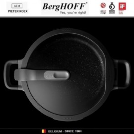 GEM Grey Антипригарный сотейник для любых плит, 3.9 л, D 26 см, BergHOFF