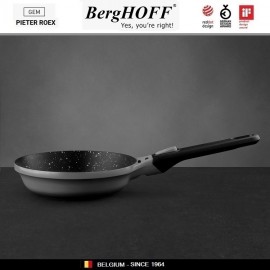 GEM Grey Антипригарная сковорода со съемной ручкой, 1.1 л, D 20 см, BergHOFF