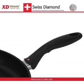 Антипригарная сковорода Induction XD 6426ic с крышкой, D 26 см, алмазное покрытие XD Classic, Swiss Diamond