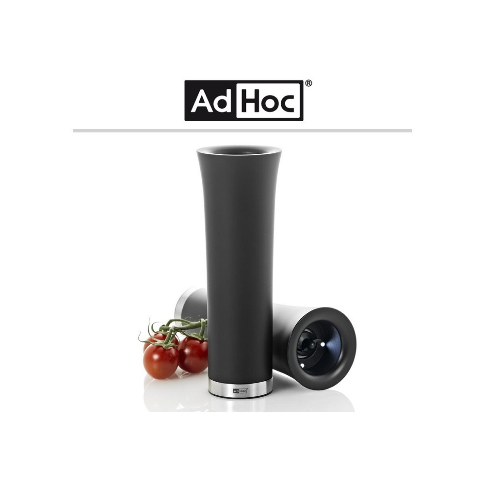 Автоматическая мельница MILANO для соли и перца с LED подсветкой, черный, AdHoc