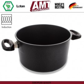 Антипригарная кастрюля Diamond Induction, 5 л, D 24 см, индукционное дно, AMT